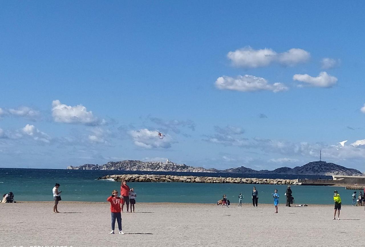 Sun Escape, Appart Renove Climatise 3 Pieces 4-6 Pers, 350M De La Plage Marseille Exterior photo